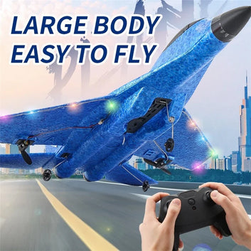 RC Airplane with Light Model Aircrafts EPP Foam Fighter